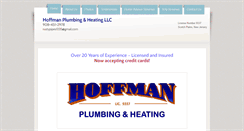 Desktop Screenshot of hoffmanplumber.com